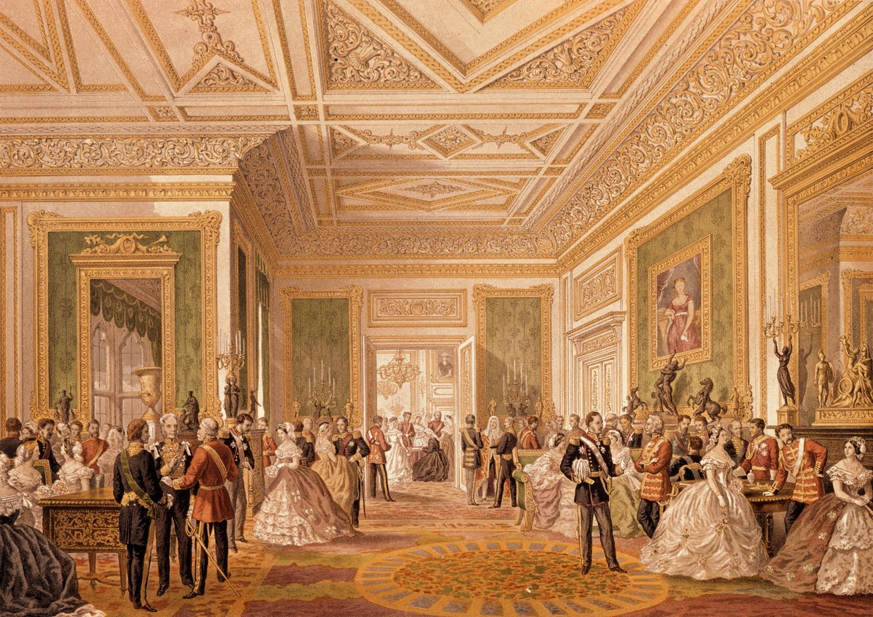 Undertegnelsen av ekteskapsattesten, 10. mars 1863, publisert 1864 av Robert Charles Dudley