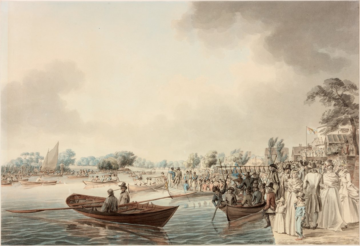 Rokamp i Richmond, Surrey, (bursdag til hertugen av Clarence) av Robert Cleveley