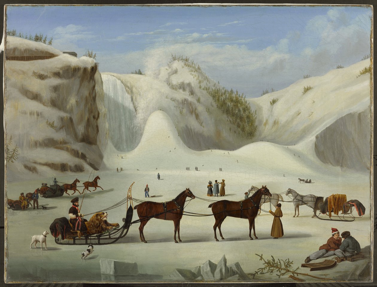 The Ice Cone, Montmorency Falls, Québec, ca. 1845 av Robert Clow Todd