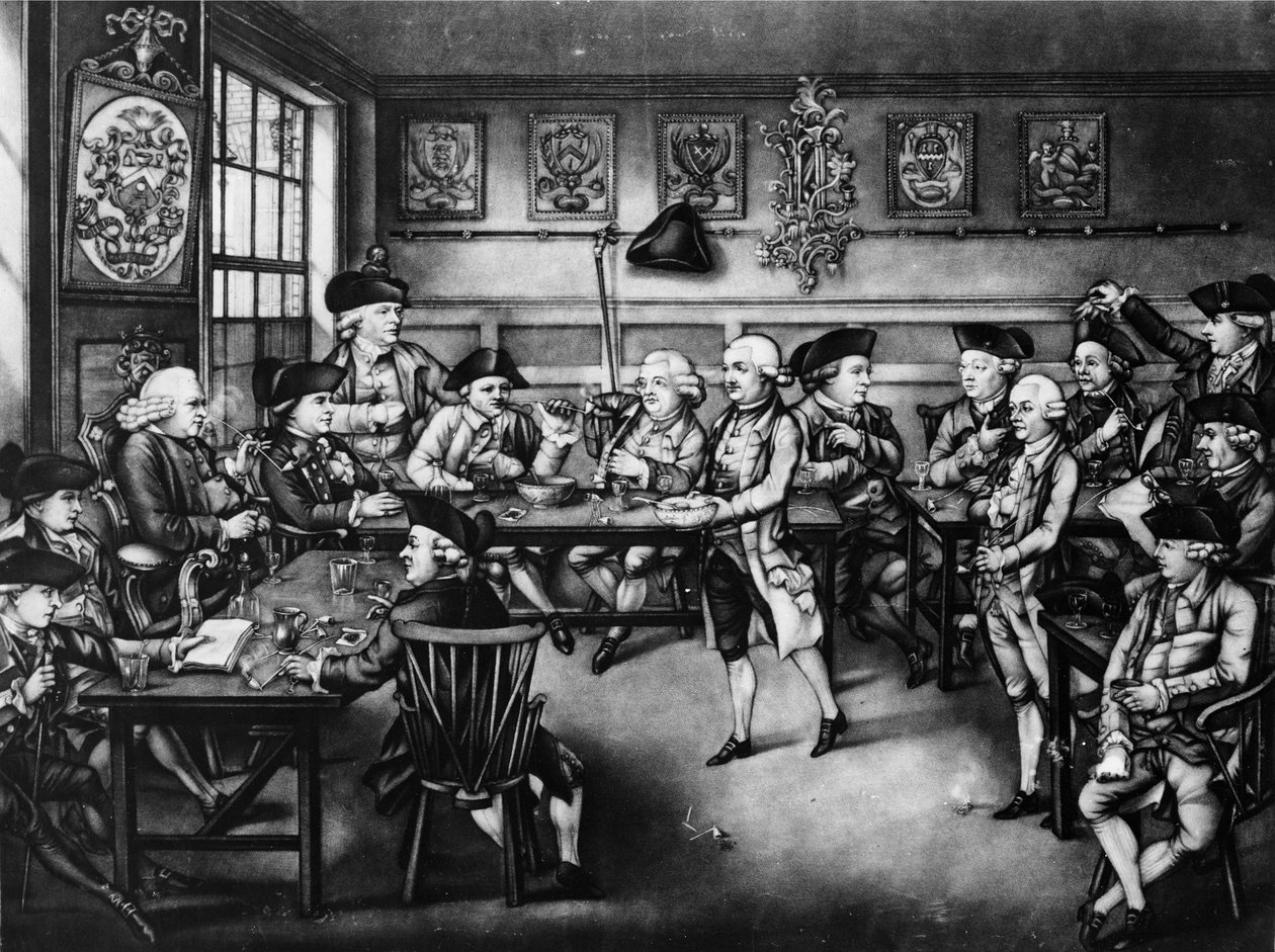 Court of Equity eller Convivial City Meeting, 1779 (mezzotint) av Robert Dighton