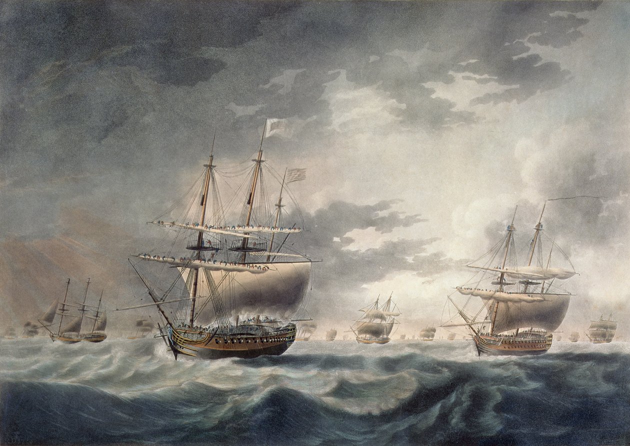 A Storm Coming on, gravert av Francis Jukes (1747-1812) utgitt i 1795 (akvatint) av Robert Dodd