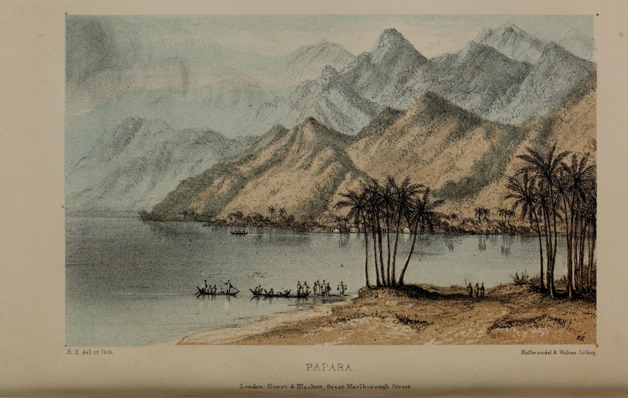 Papara, akvarellmaleri av Robert Elwes (1819–1878), en velstående ung britisk herre fra Norfolk av Robert Elwes