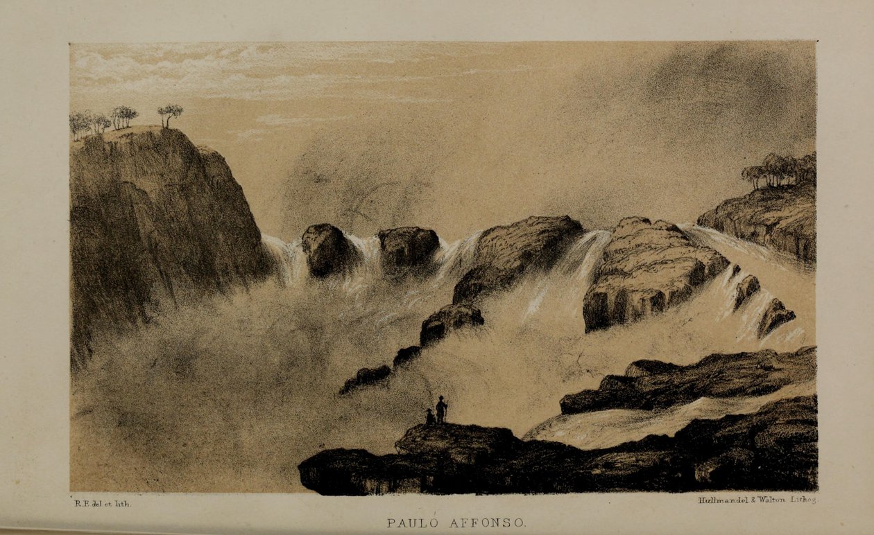 Paulo Affonso, akvarellmaleri av Robert Elwes (1819–1878), en velstående ung britisk herre fra Norfolk av Robert Elwes