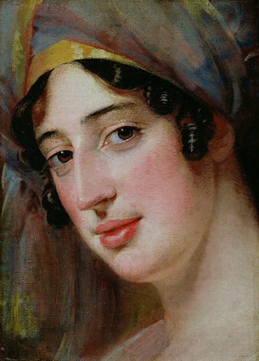 Portrett av kunstnerens kone av Robert Fagan