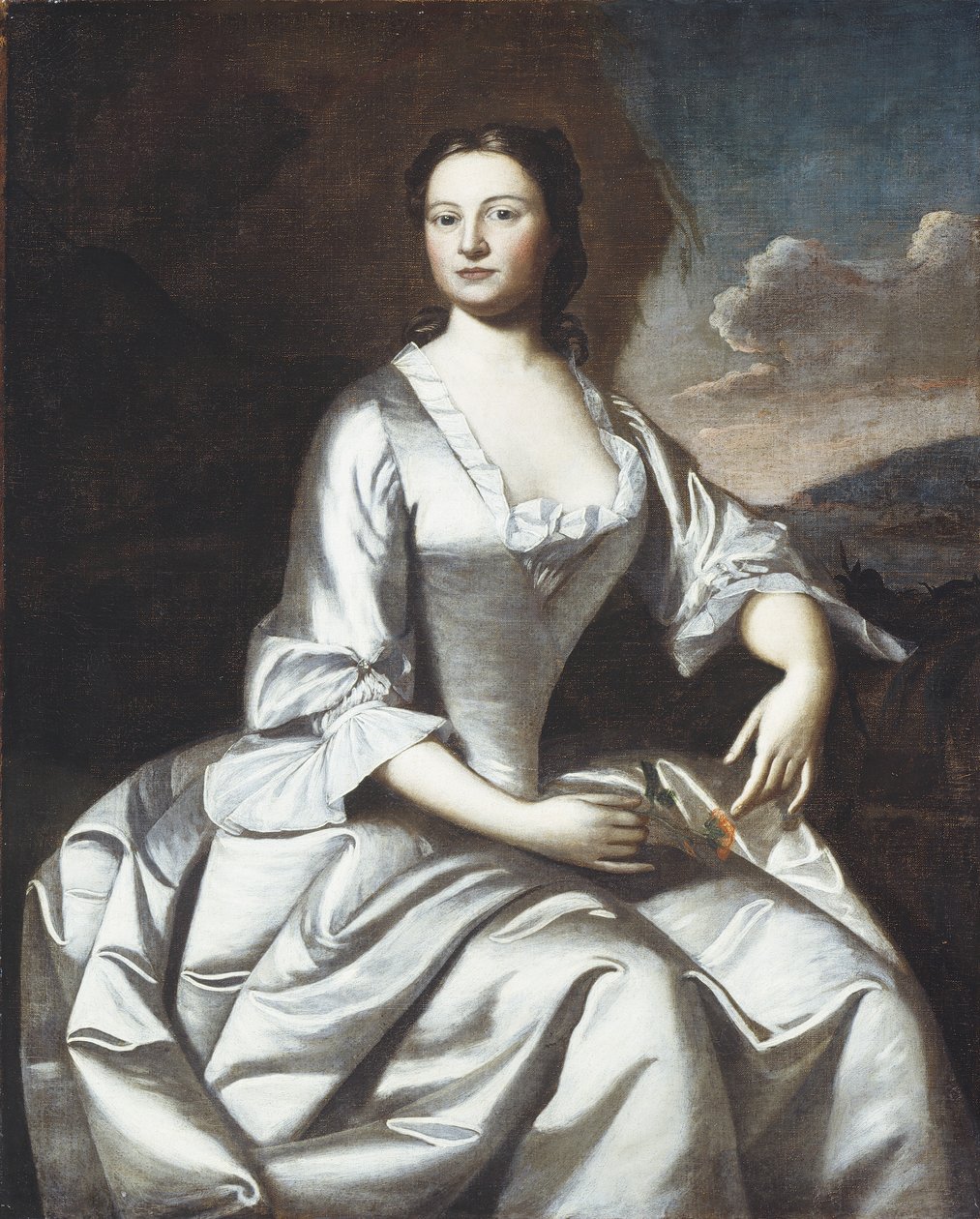 Hermione Pelham Banister (Mrs. John Banister) 1748 av Robert Feke