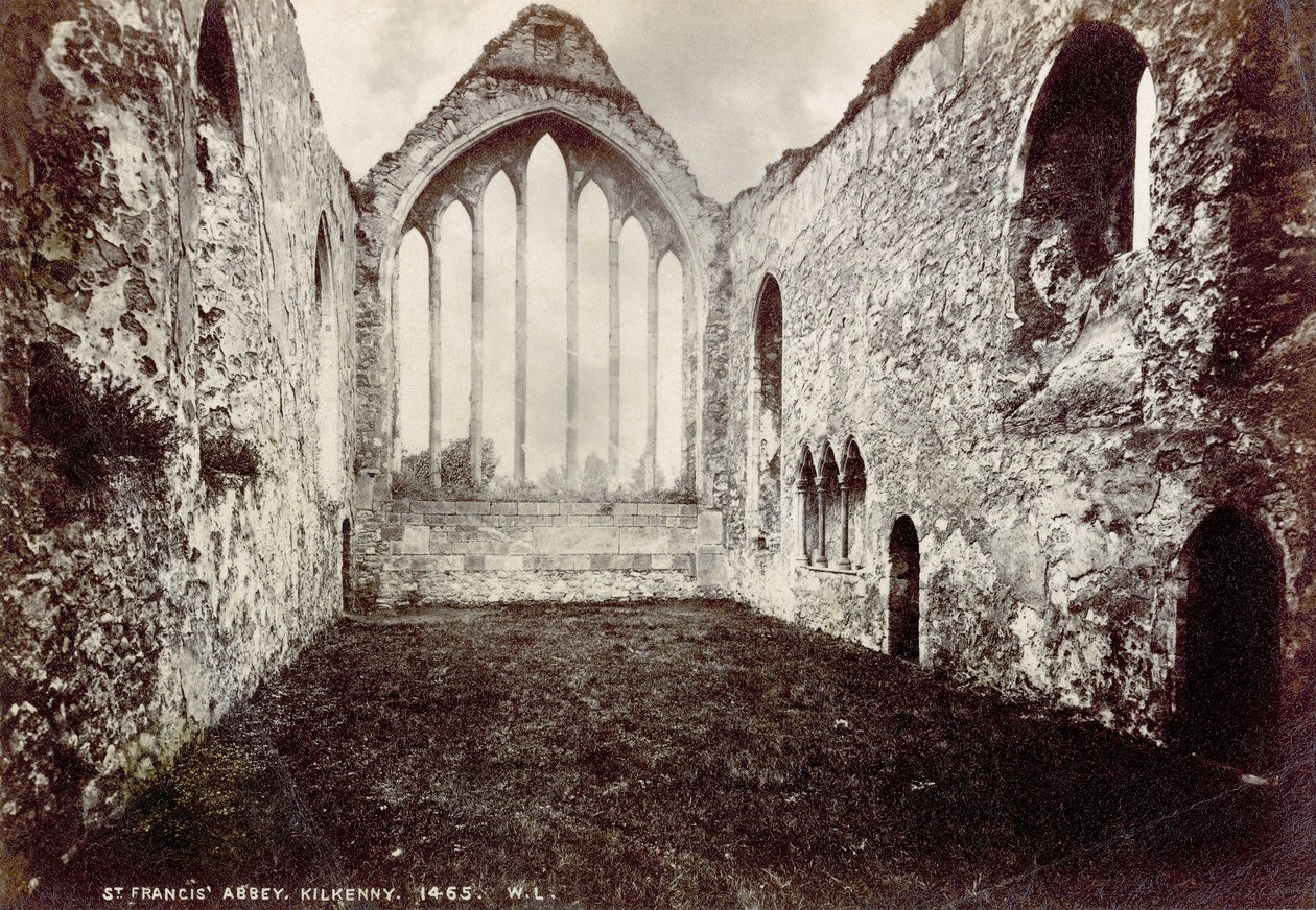 St. Francis Abbey, Kilkenny (sepia-bilde) av Robert French