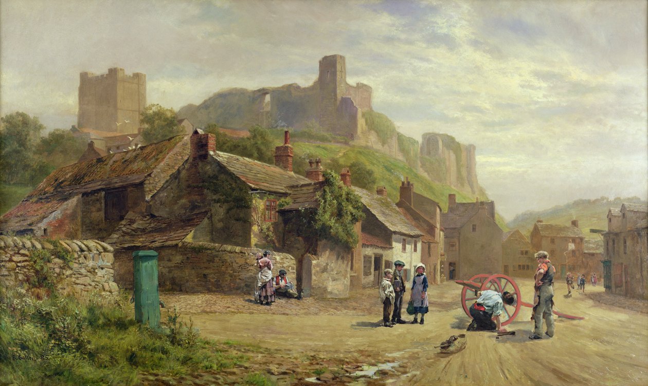 Barn som ser på en Wheelwright av Robert Gallon