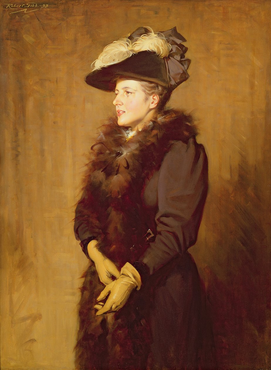 Kunstnerens kone, 1893 av Robert Gibb