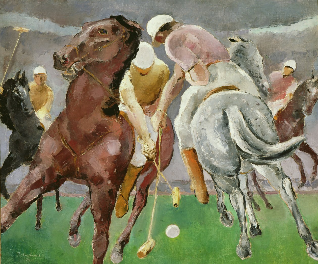 Polospillere, 1934 av Robert Hallowell