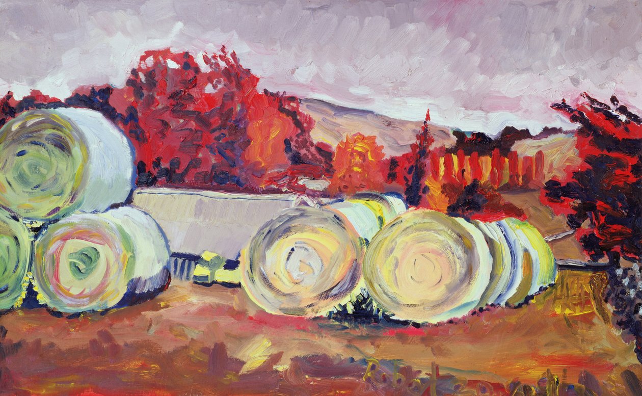 Haybales, Skottland, 1996 av Robert Hobhouse