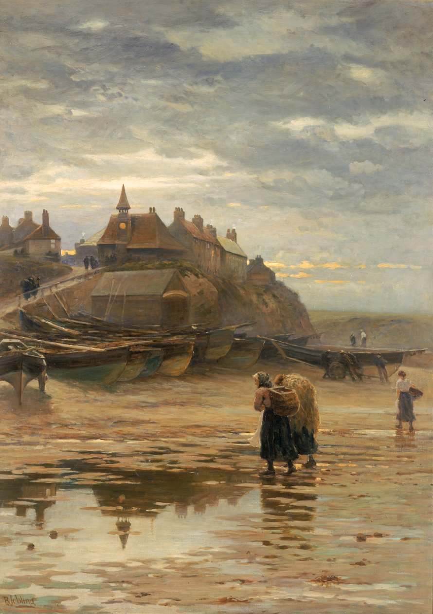 Mørket faller fra nattens vinger, 1886 av Robert Jobling