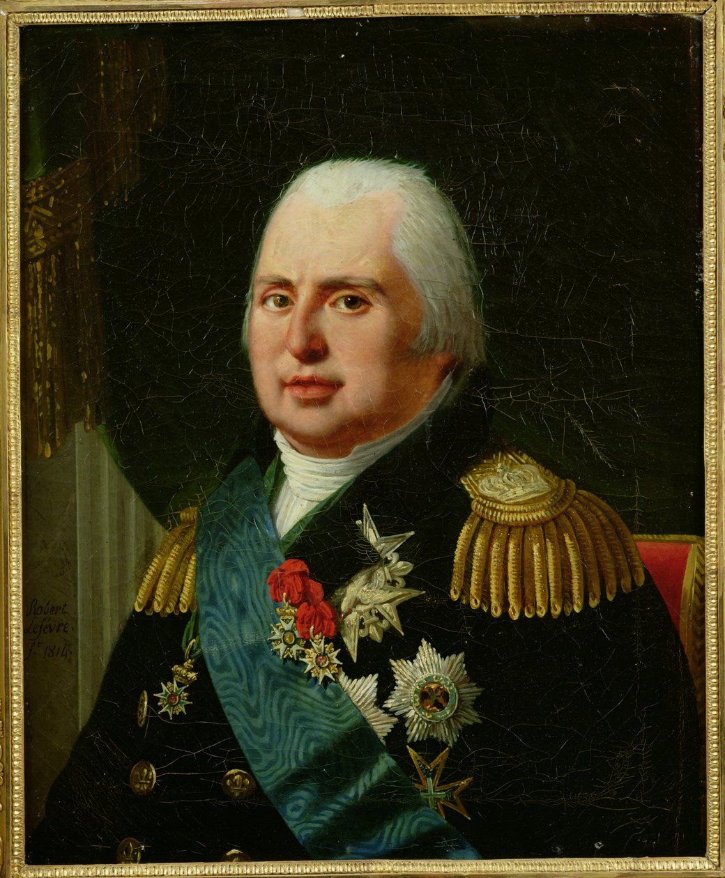 Ludvig XVIII (1755-1824) etter 1815 av Robert Lefevre