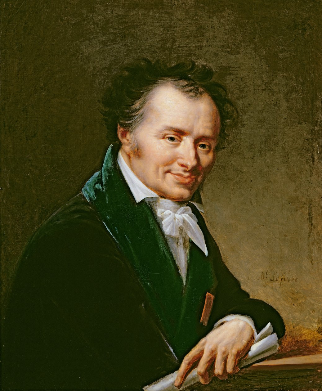 Portrett av Dominique Vivant (1747-1825) Baron Denon, 1808 av Robert Lefevre