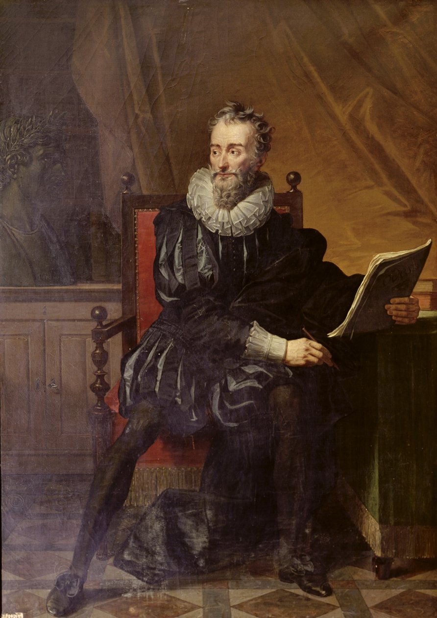 Portrett av Francois de Malherbe (1555-1628) 1822 av Robert Lefevre