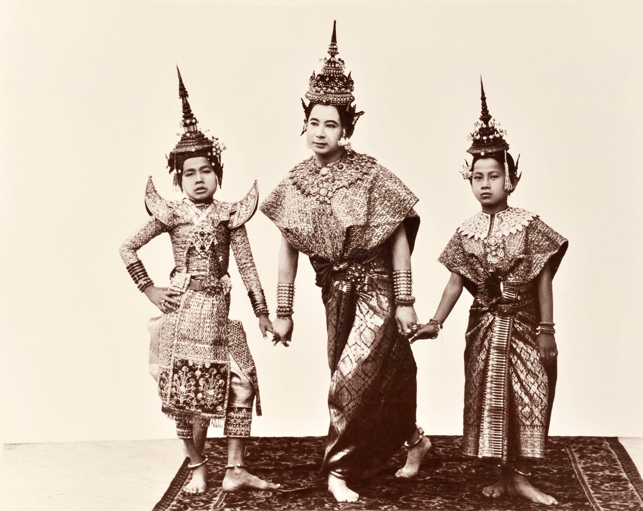 Klassiske thailandske dansere, ca. 1900 av Robert Lenz