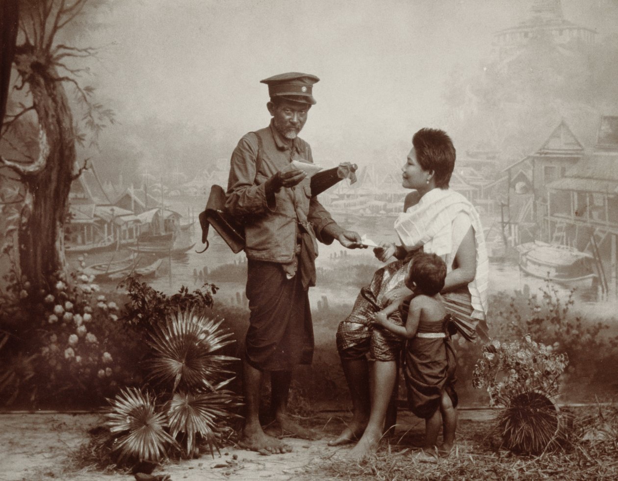 Tidlig posttjeneste i Thailand, 1890 av Robert Lenz