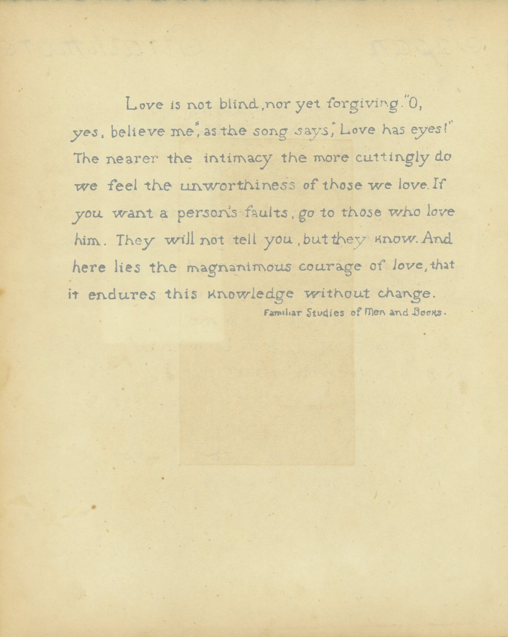 Sitat av Robert Louis Stevenson fra Familiar Studies of Men and Books av Robert Louis Stevenson