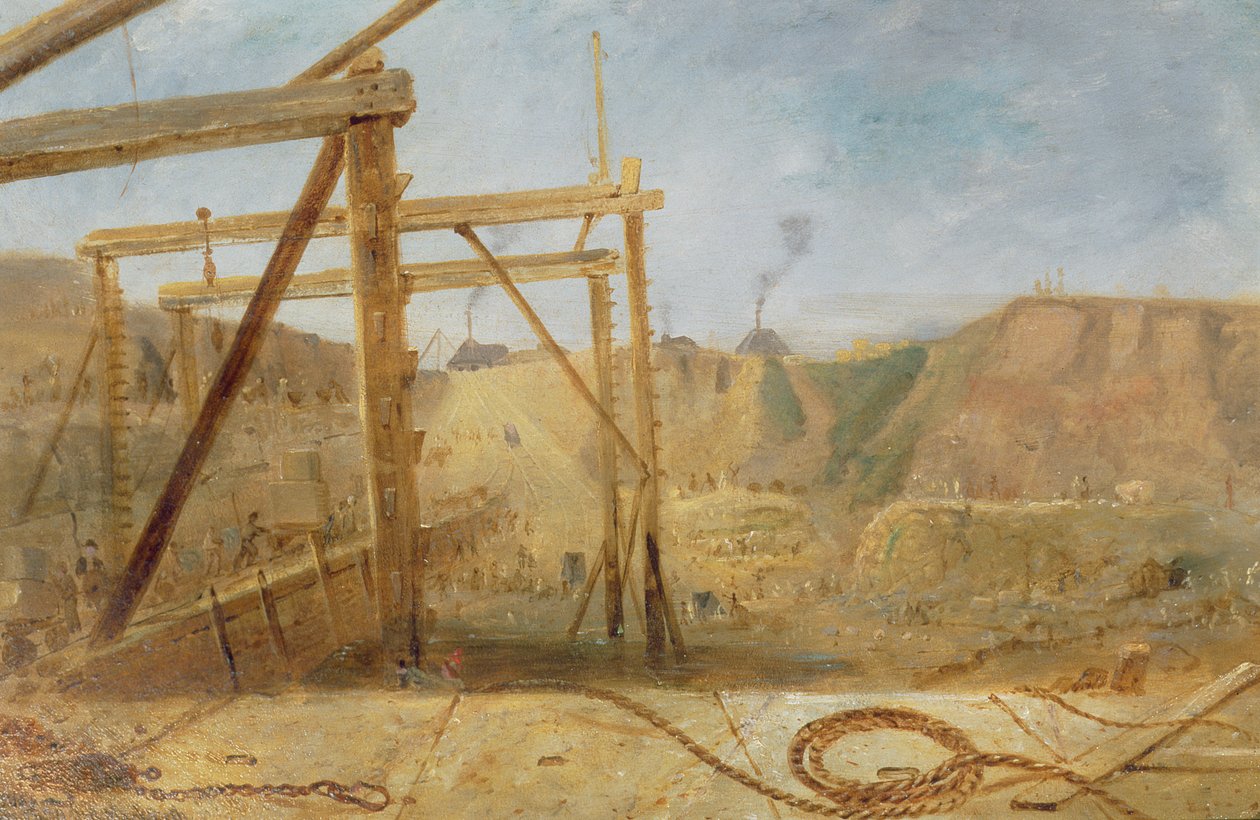 Top Pier of Inner Harbor Looking Inward, mai 1829 av Robert Mackreth