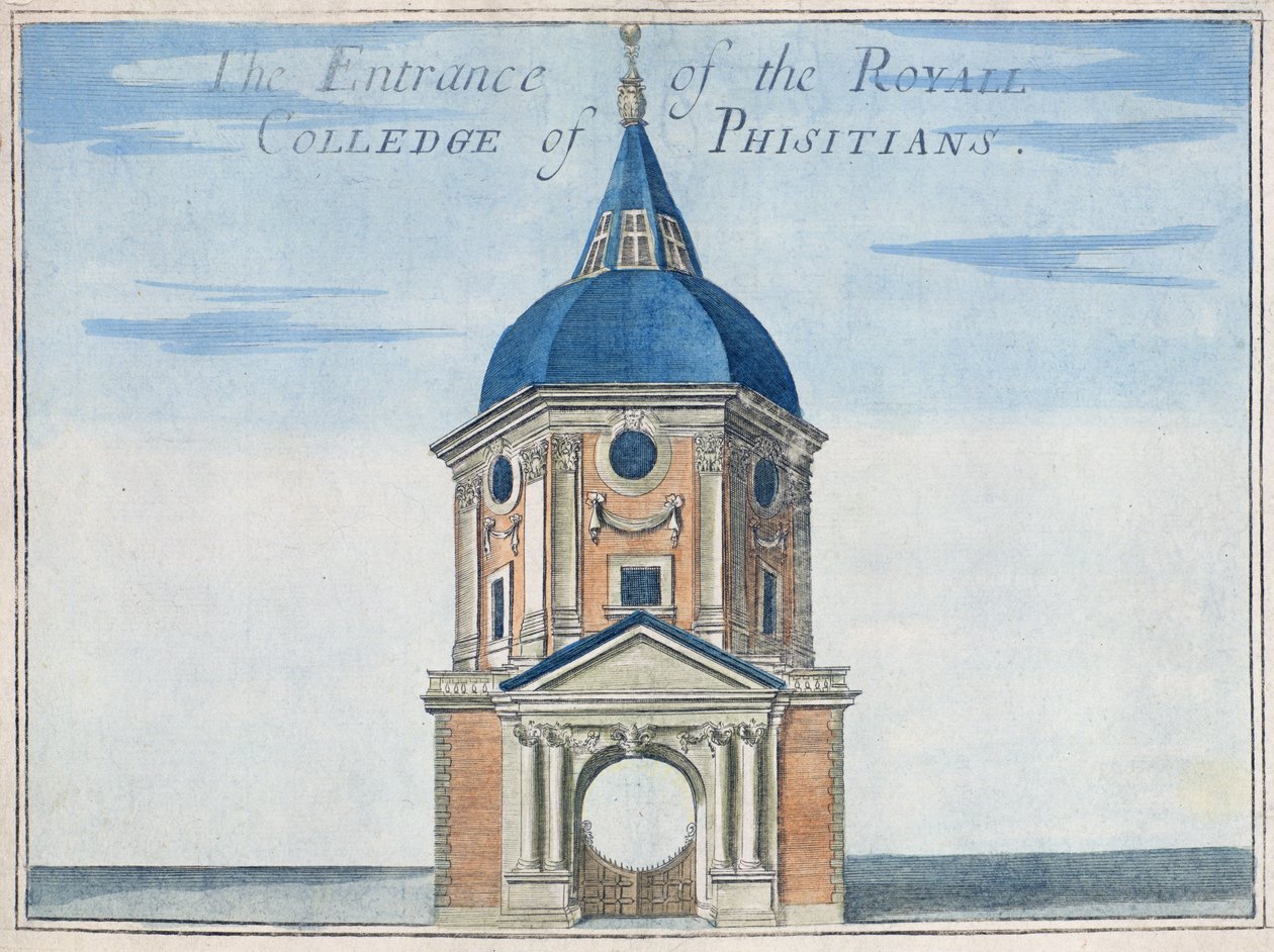Inngangen til Royal College of Physicians, fra 
