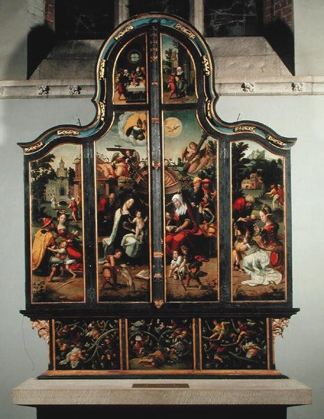 Orgel, ca. 1540 (med dører lukket) av Robert Moreau