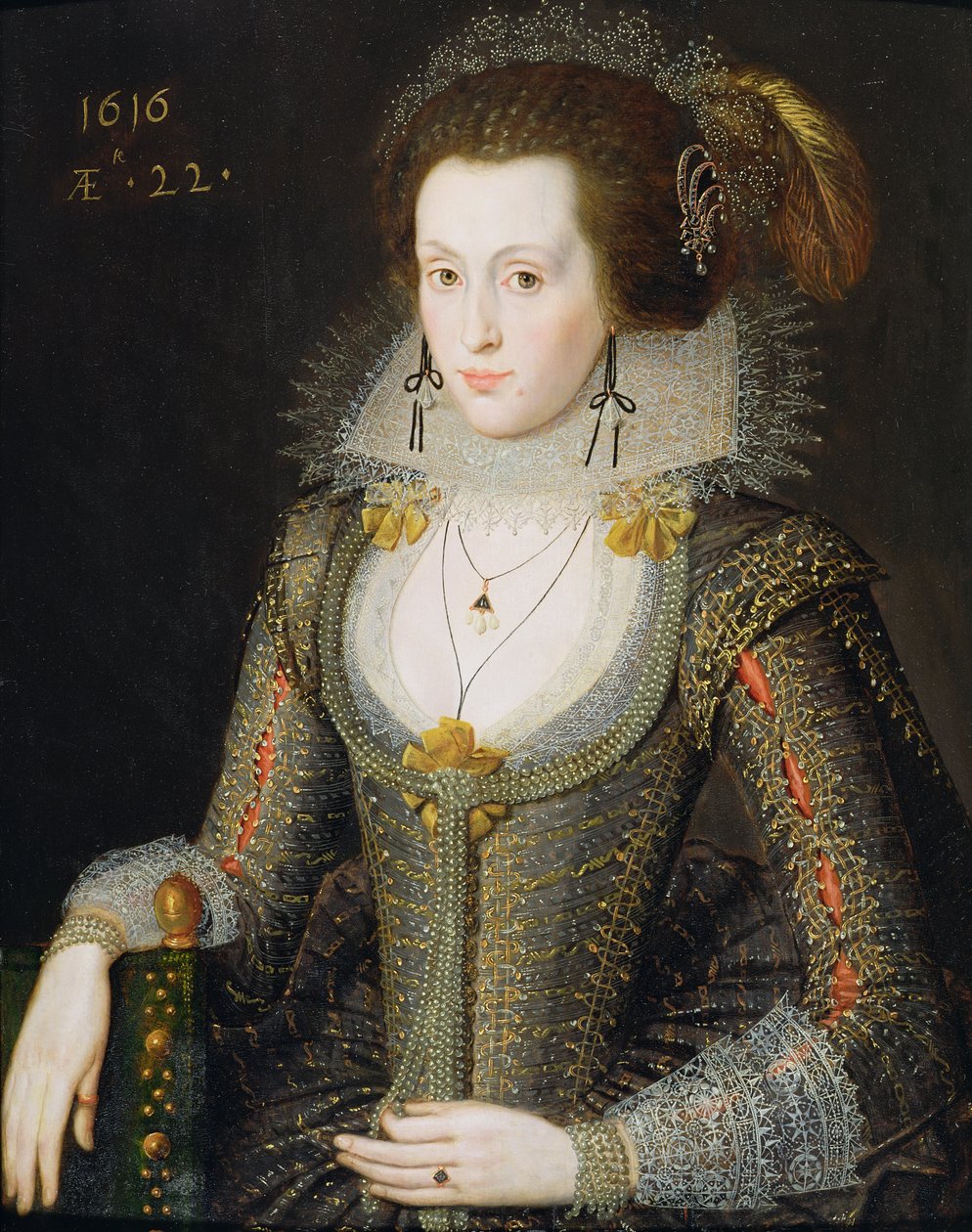 Elizabeth Poulett, 1616 av Robert Peake