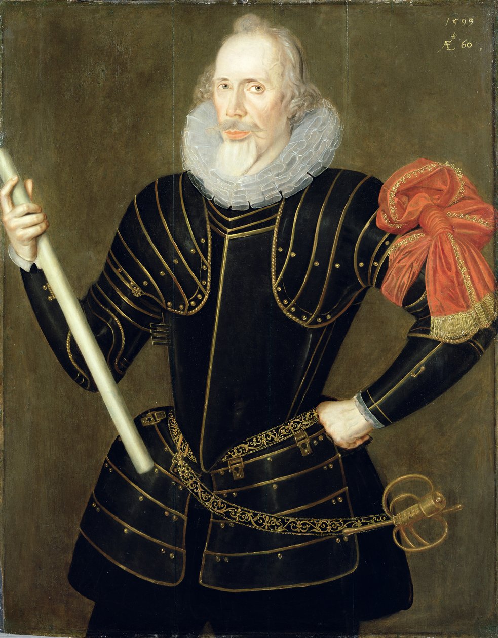 Portrett av en mann, 1593 av Robert Peake