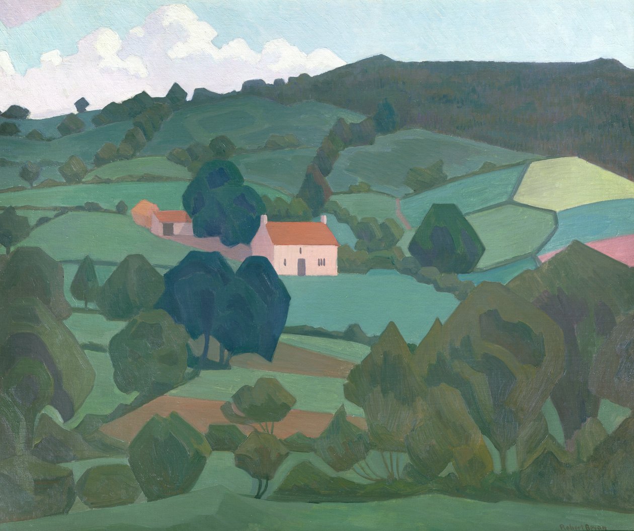 Burford Farm, Devon, 1918 av Robert Polhill Bevan