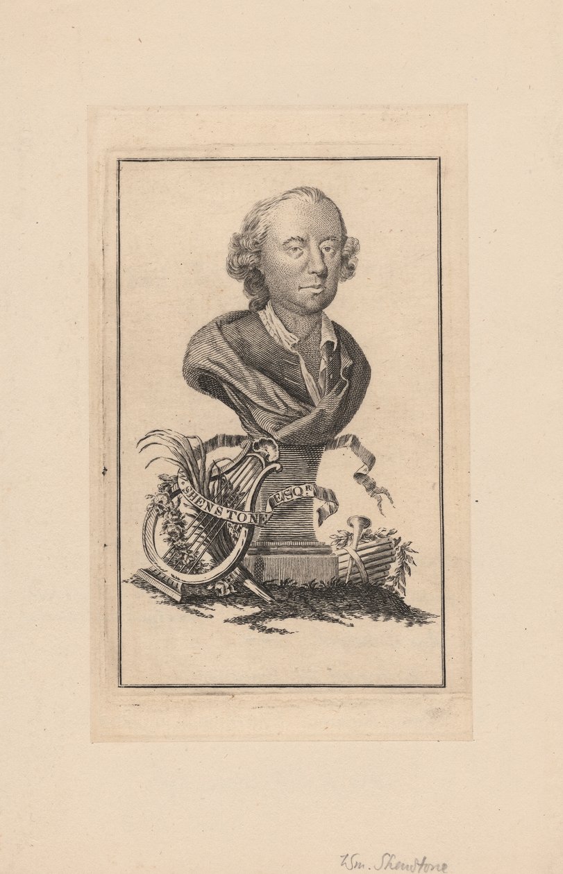 William Shenstone, ca. 1764 av Robert Pranker