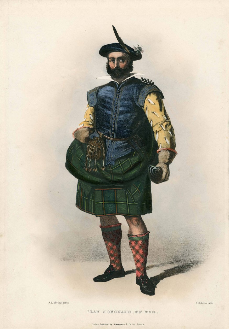 Klan Donchadh fra Mar, fra The Clans of the Scottish Highlands, pub.1845 av Robert Ronald McIan