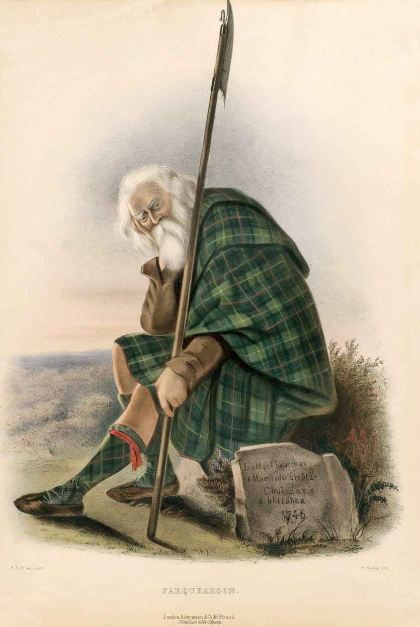 Farquharson, fra The Clans of the Scottish Highlands, pub.1845 av Robert Ronald McIan