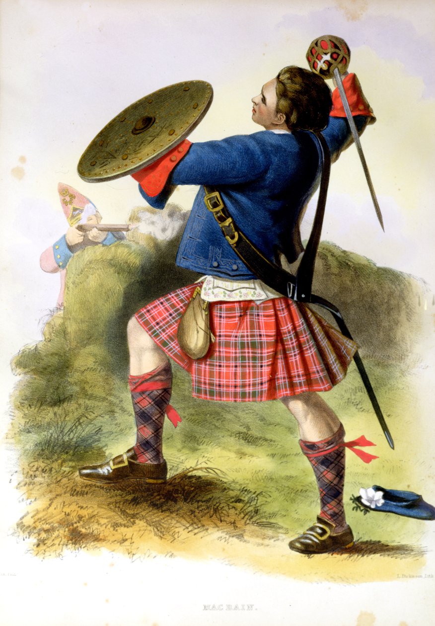 Gillies MacBean ved Culloden i 1746 av Robert Ronald McIan