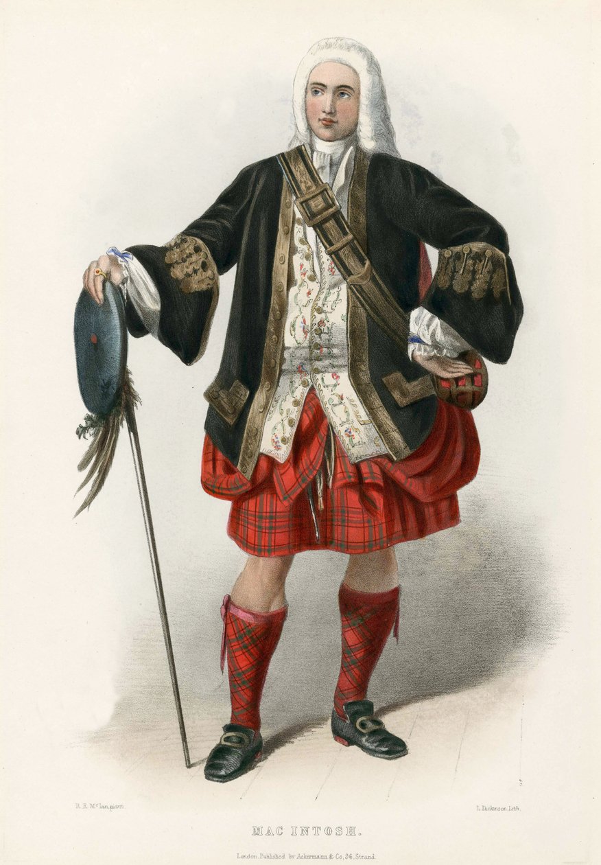 Mac Intoch, fra The Clans of the Scottish Highlands, pub.1845 av Robert Ronald McIan