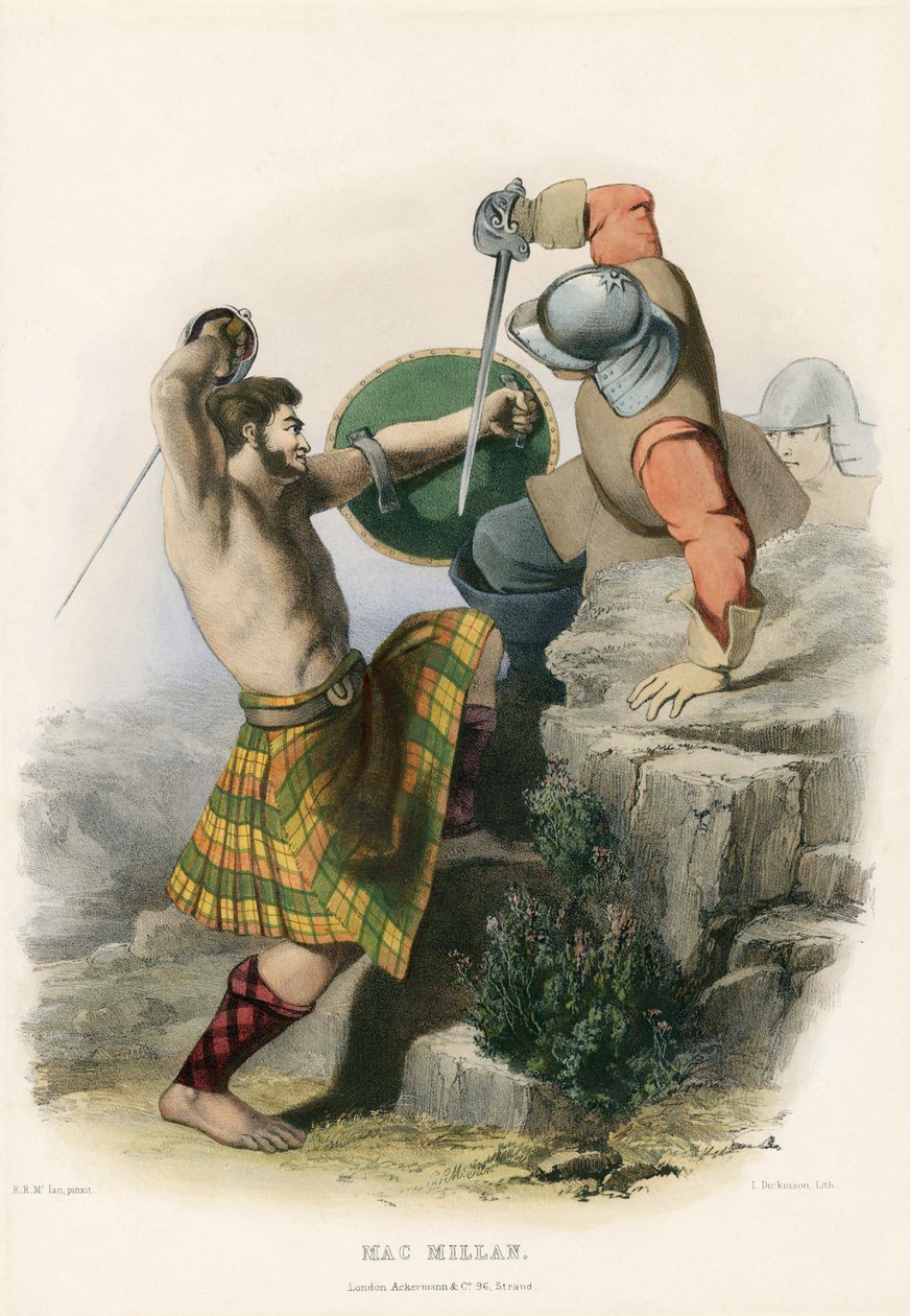 Mac Millan, fra The Clans of the Scottish Highlands, pub.1845 av Robert Ronald McIan