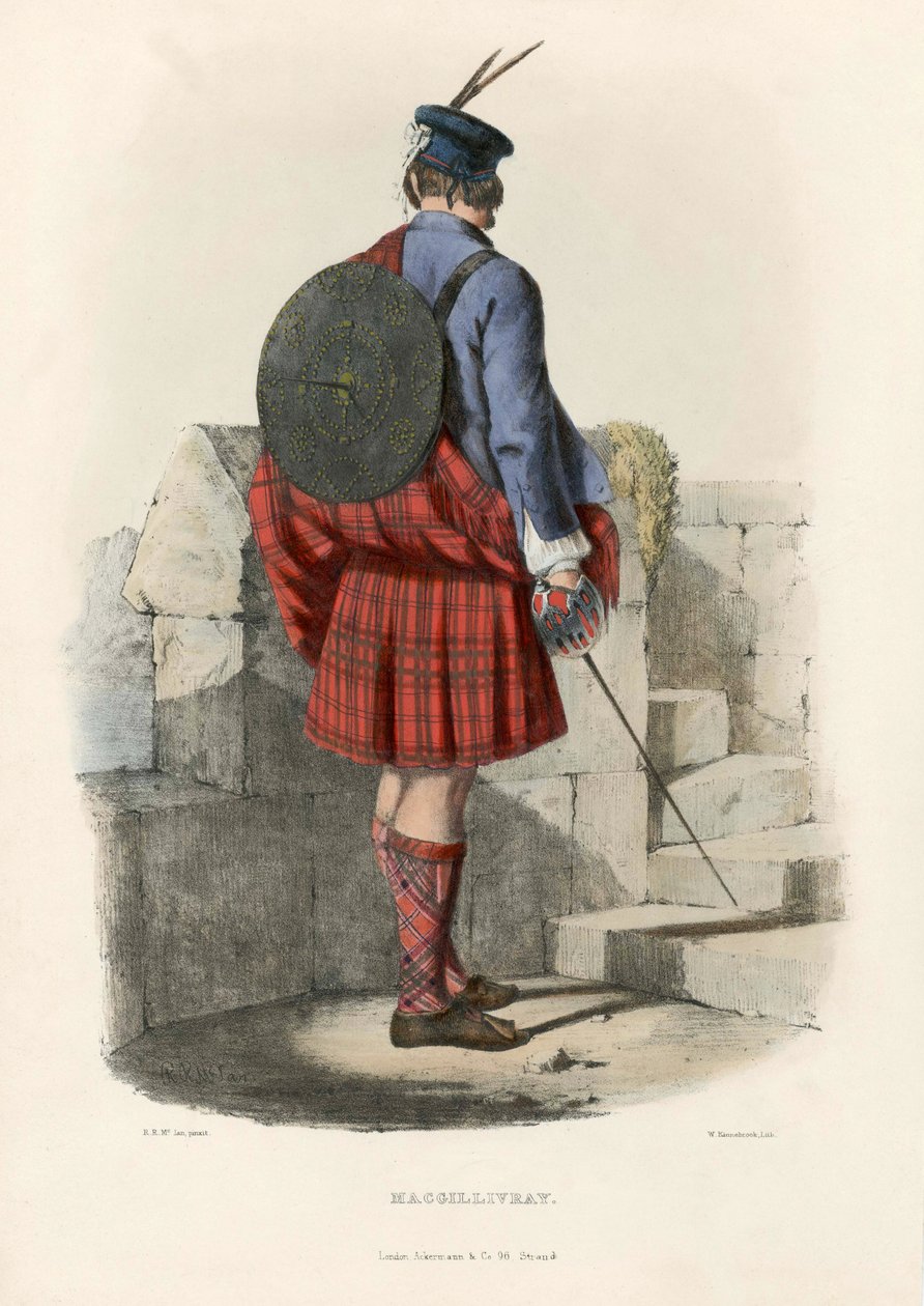 Macgillivray, fra The Clans of the Scottish Highlands, pub.1845 av Robert Ronald McIan