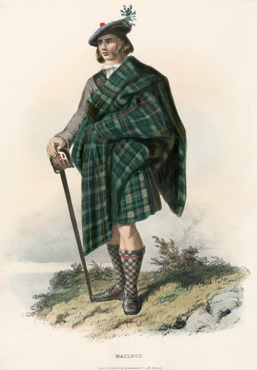 Macleod, fra The Clans of the Scottish Highlands, pub.1845 av Robert Ronald McIan