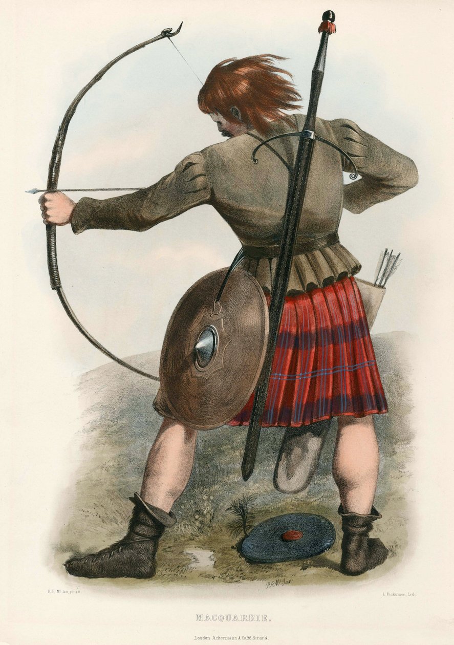 Macquarrie, fra The Clans of the Scottish Highlands, pub.1845 av Robert Ronald McIan