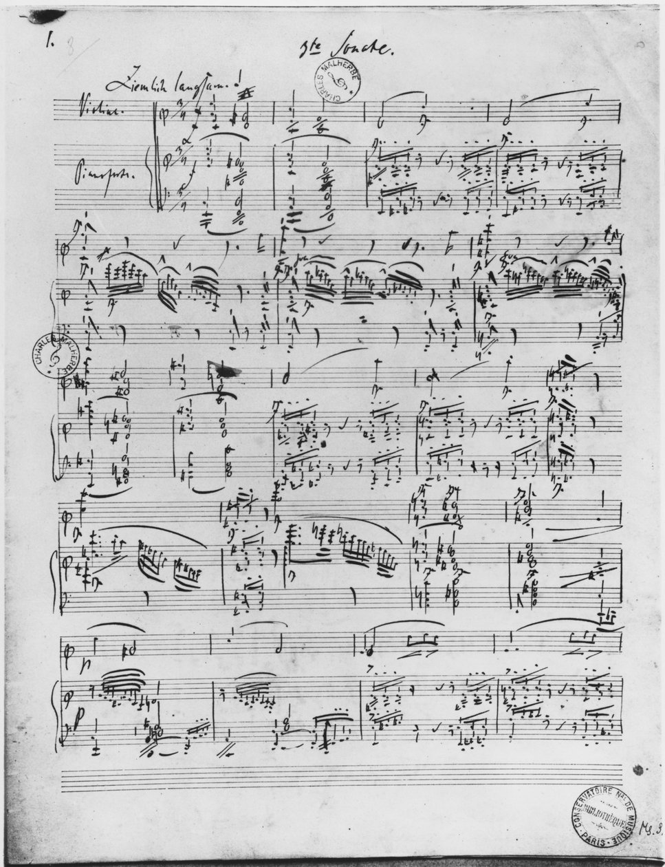 Tredje sonate for piano og fiolin av Robert Schumann