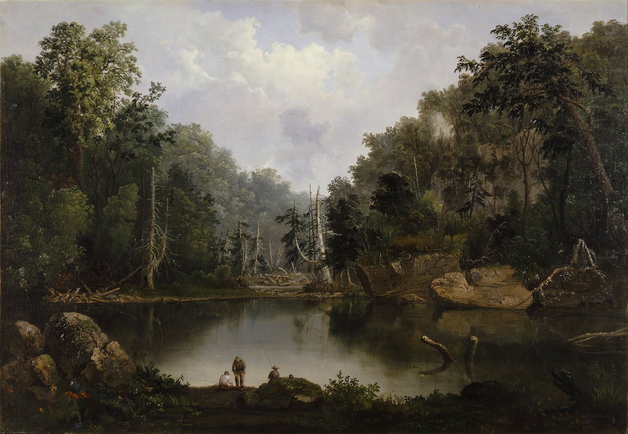 Blue Hole, Flood Waters, Little Miami River av Robert Scott Duncanson