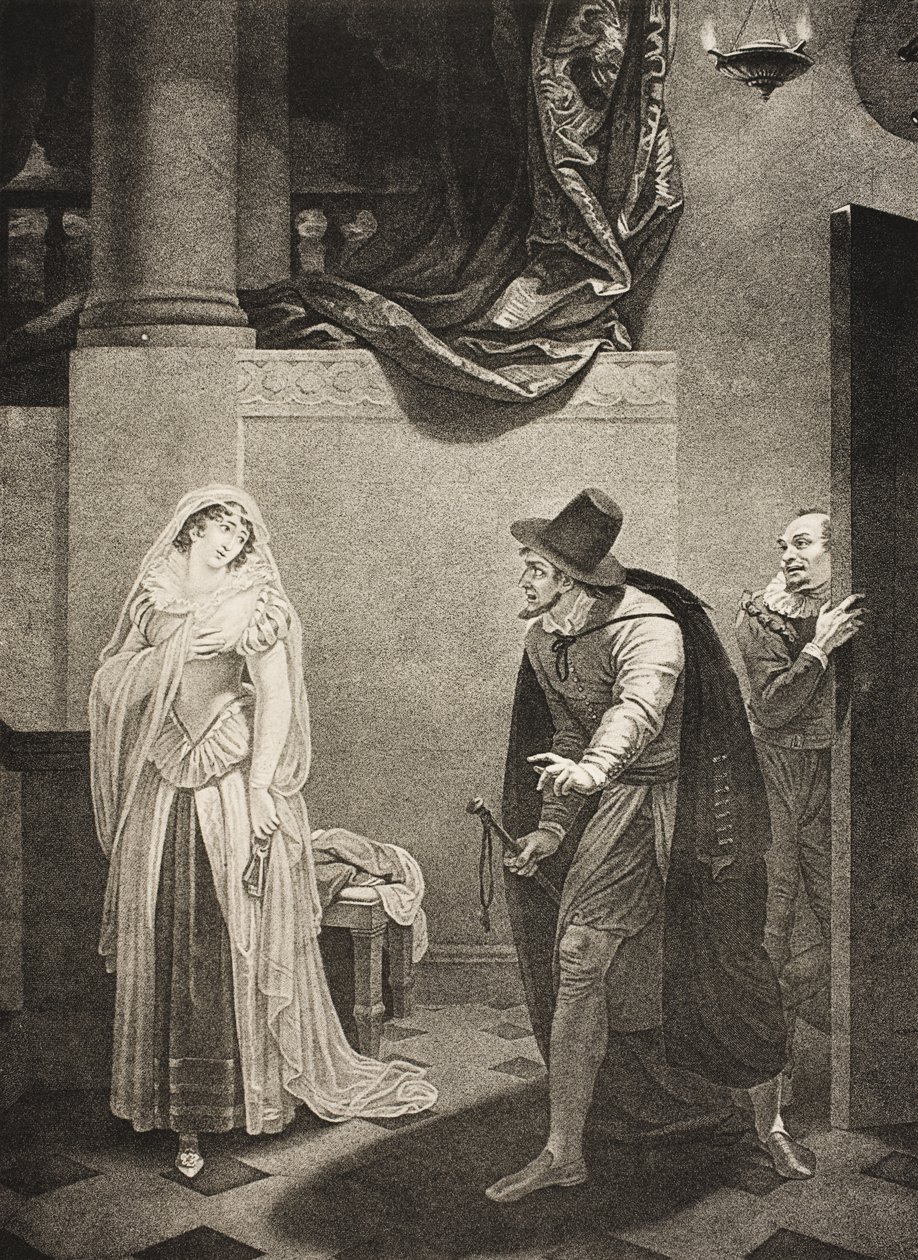 Før Shylocks hus, Act II, Scene V, fra 
