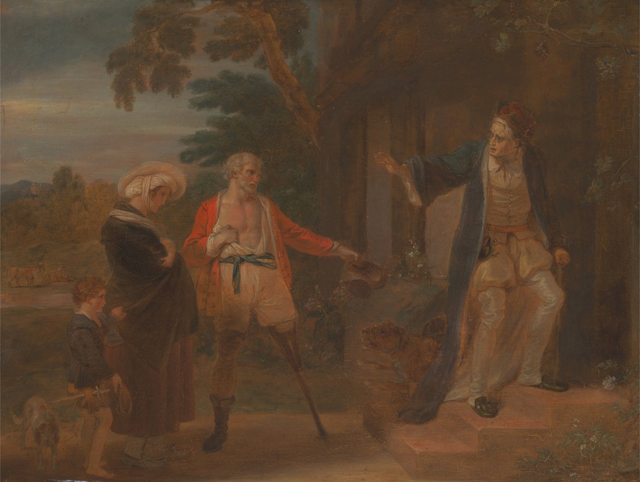 The Seven Ages of Man- The Pantaloon, As You Like It, II, vii av Robert Smirke