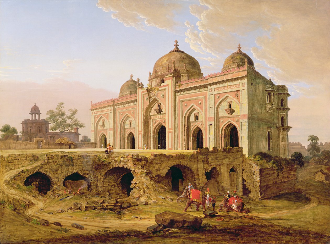 The Concern of the Priests Mosque, Barna Qila, Delhi, s.1823 av Robert Smith