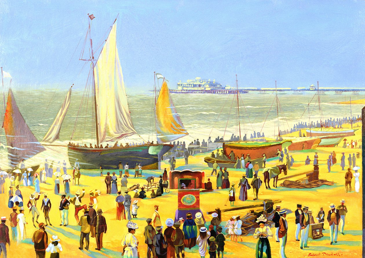 Spøkelser på Brighton Beach av Robert Tyndall