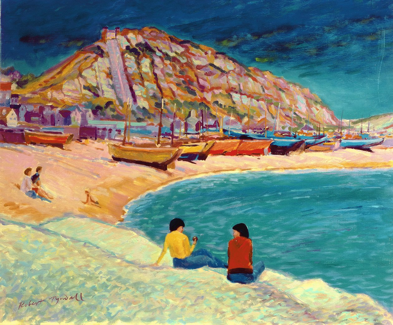 Hastings: strandscene av Robert Tyndall