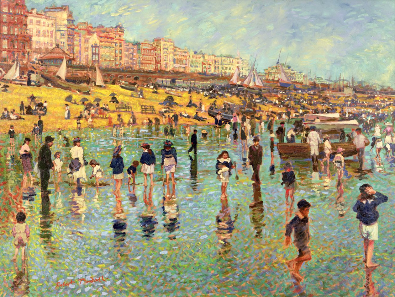 Tiden går på Brighton Beach av Robert Tyndall