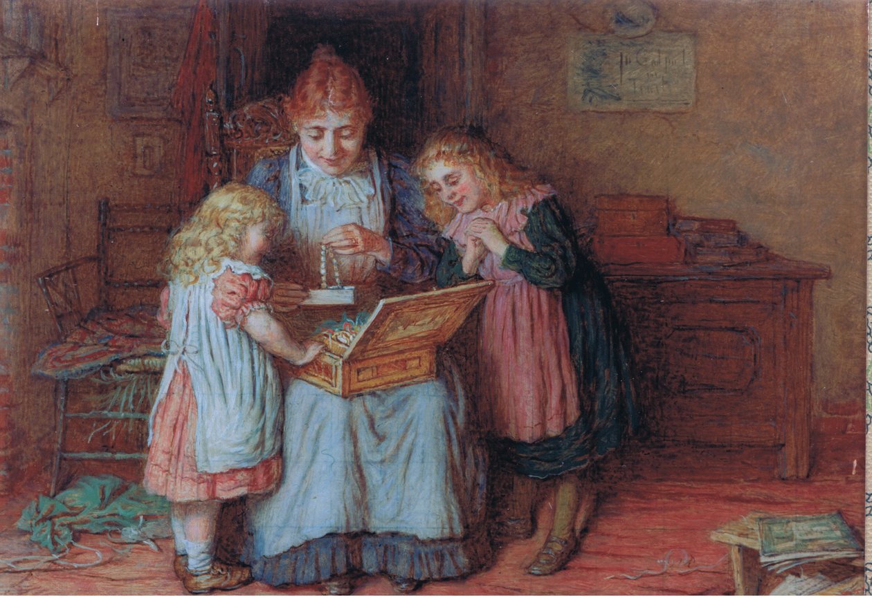 Familieskatter, postkort, 1970-tallet av Robert W. Wright