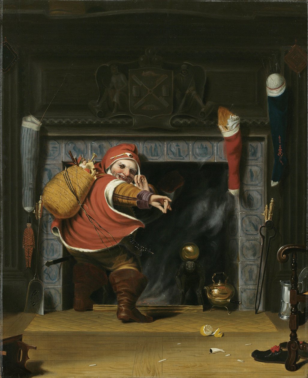 Julenissen eller St. Nicholas, 1837 av Robert Walter Weir