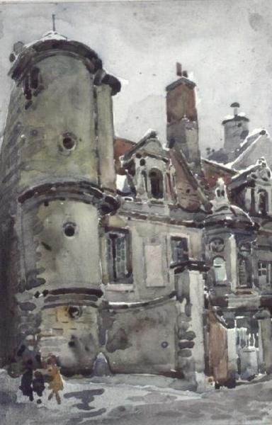 Gamle hus i Caen av Robert Weir Allan