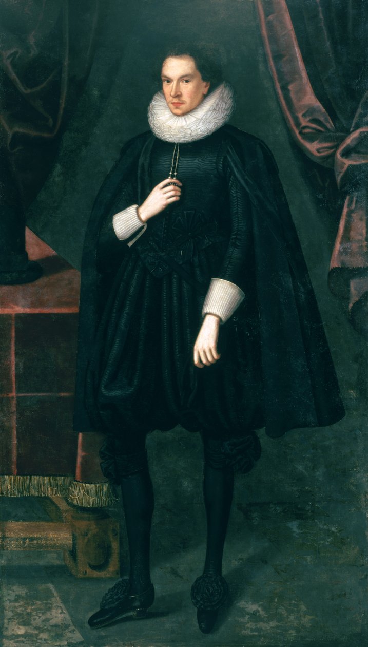 Sir Thomas Wentworth (1593-1641), ca. 1612-18 av Robert the Elder studio of Peake