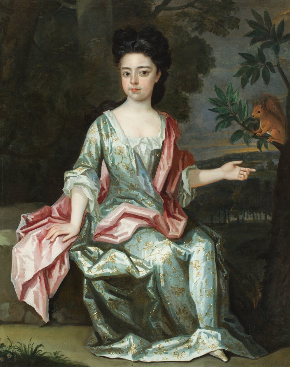 Portrett av Dorothy Smithson (olje på lerret) av Robert (attr. to) Byng or Bing