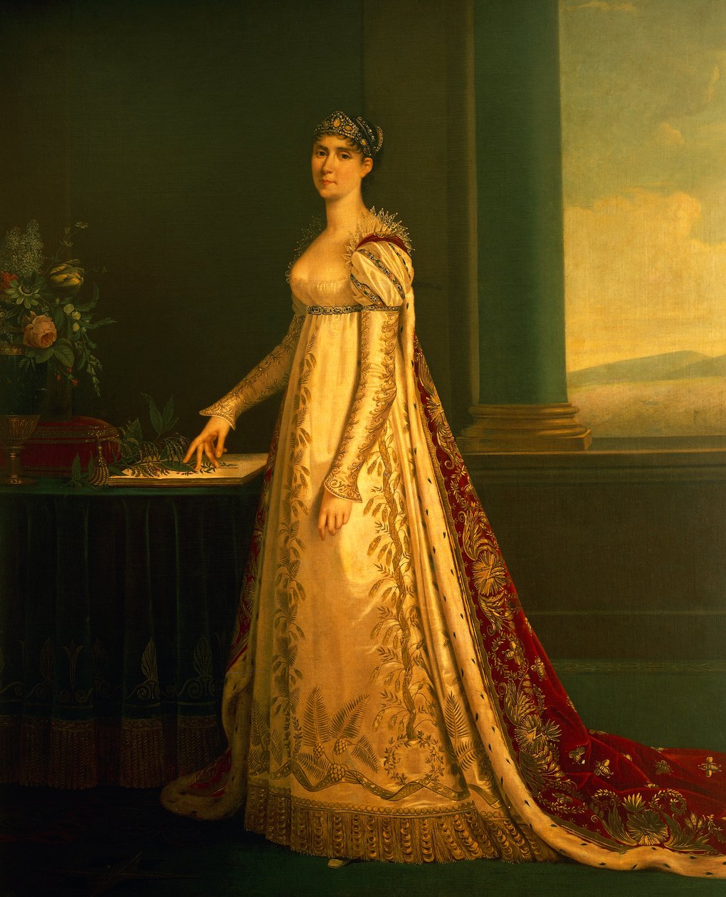 Portrett av Josephine Bonaparte (olje på lerret) av Robert (attr. to) Lefevre